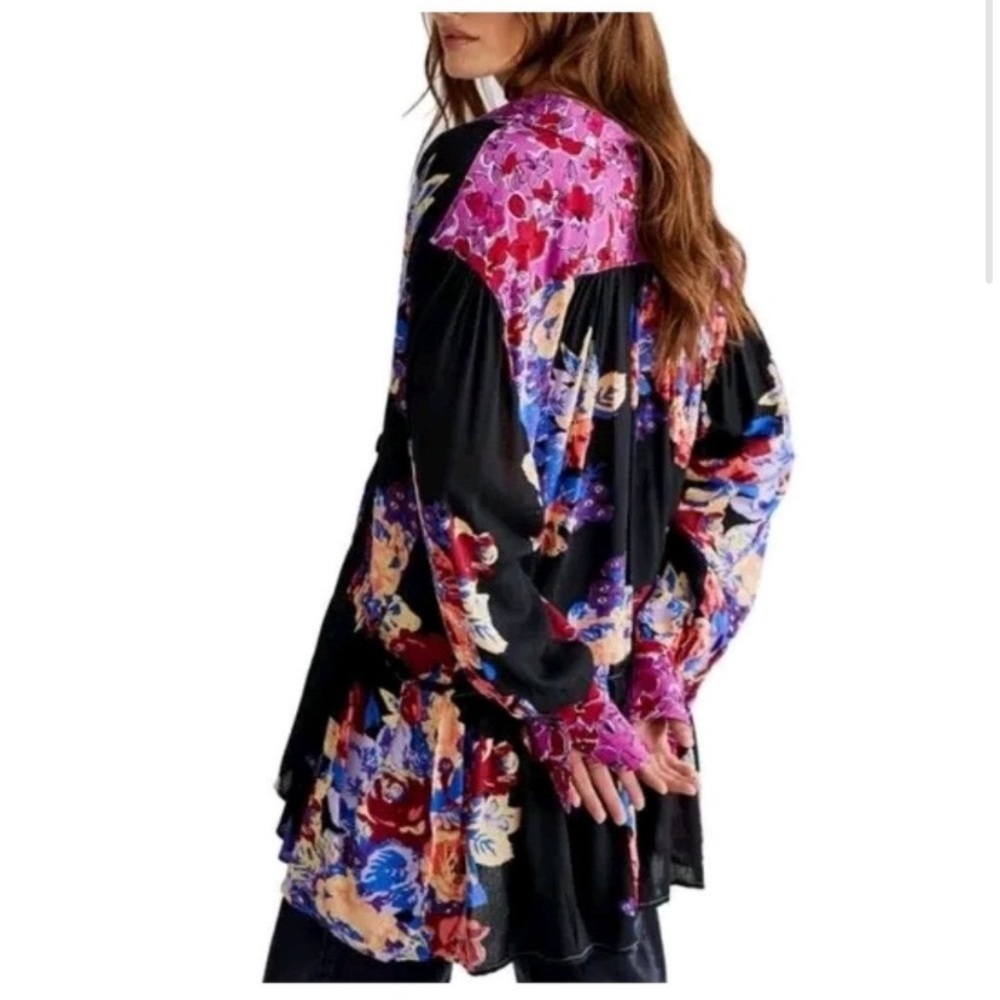 Free People brunch a bunch floral tunic mini dress!